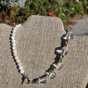 Quartz and Pearl Necklace